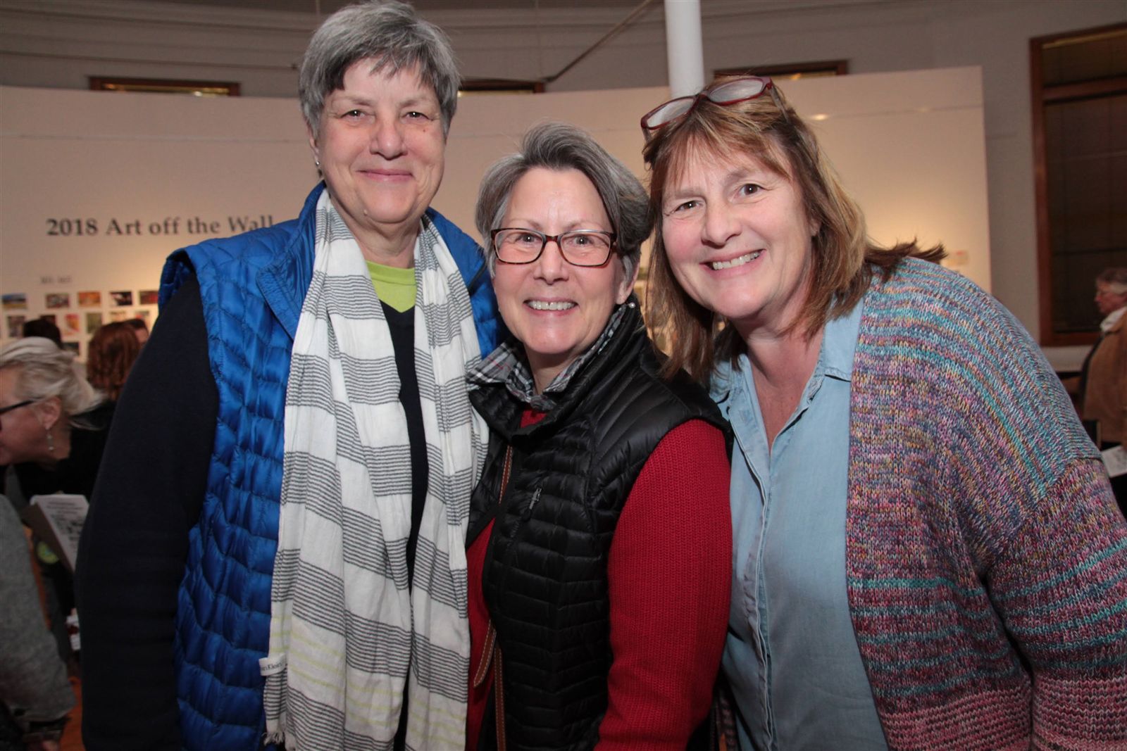 Smiles at Art Off the Wall in Carnegie Art Center